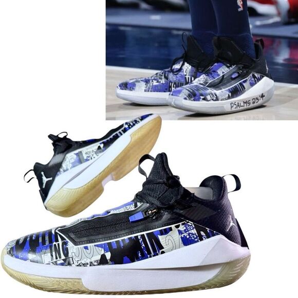 Jordan Other - Air Jordan Jumpman Hustle 'Dark Concord' Basketball Shoes AQO397-500 Size 9.5